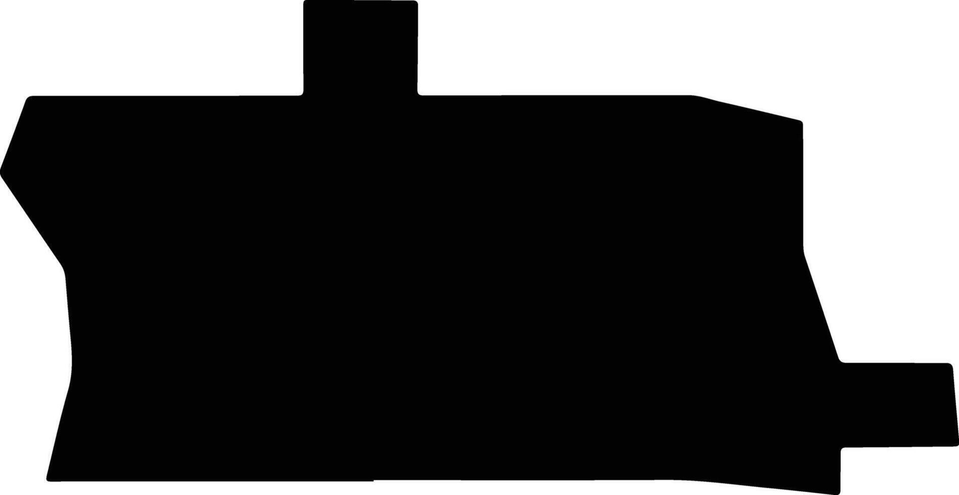 Calcasieu United States silhouette map vector