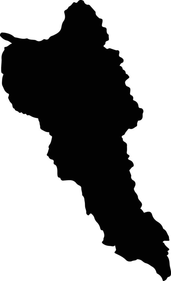 Calca Peru silhouette map vector