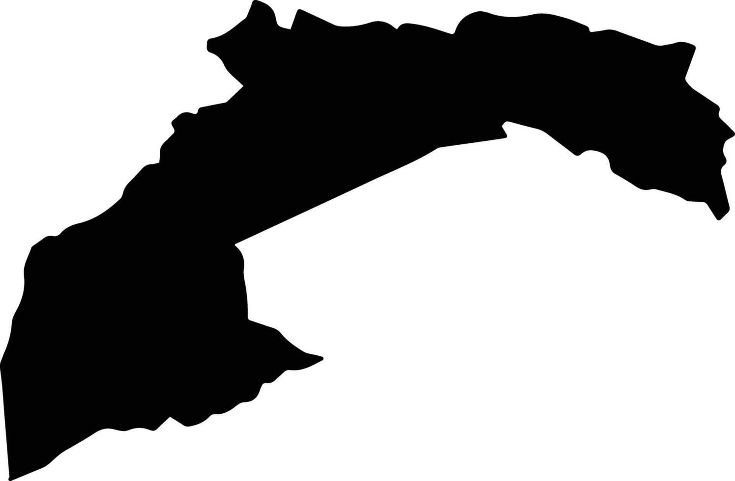 Calcahualco Mexico silhouette map vector