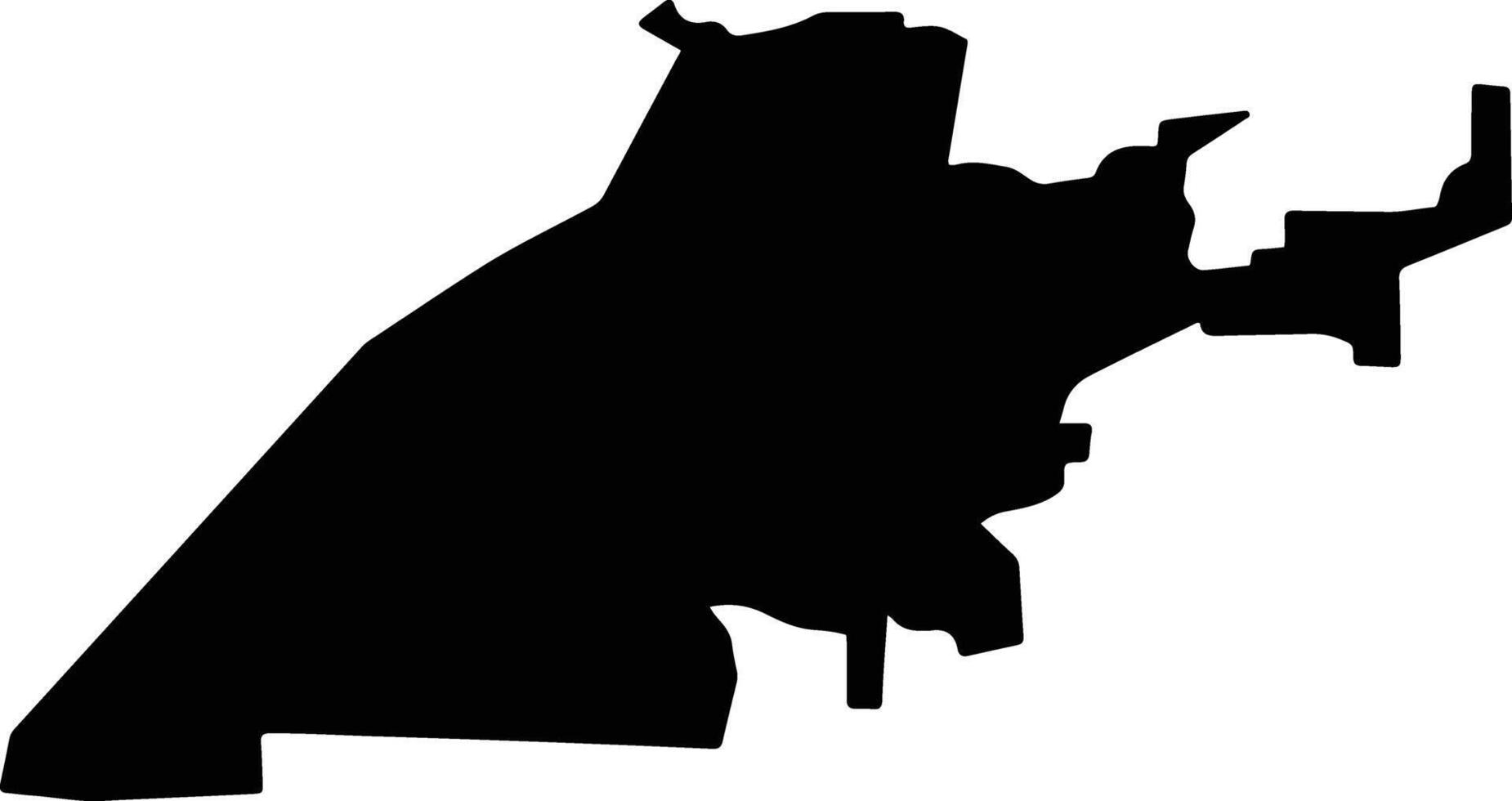 Calimaya Mexico silhouette map vector