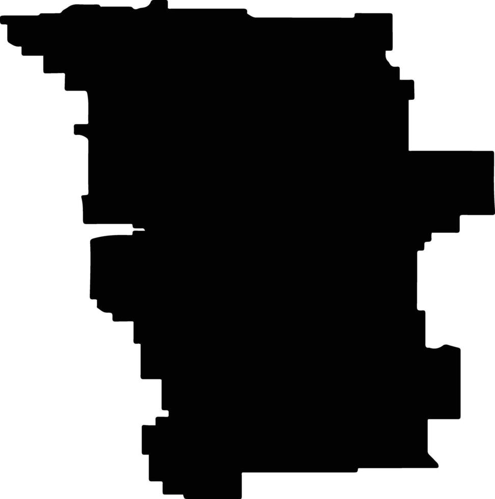 Calgary Canada silhouette map vector