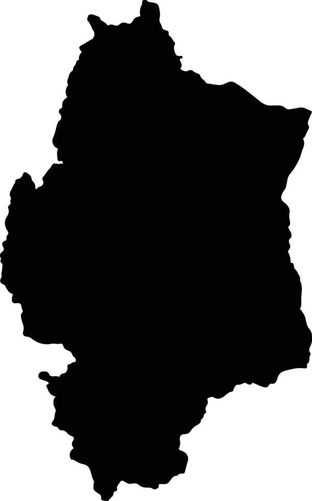 Calingasta Argentina silhouette map vector