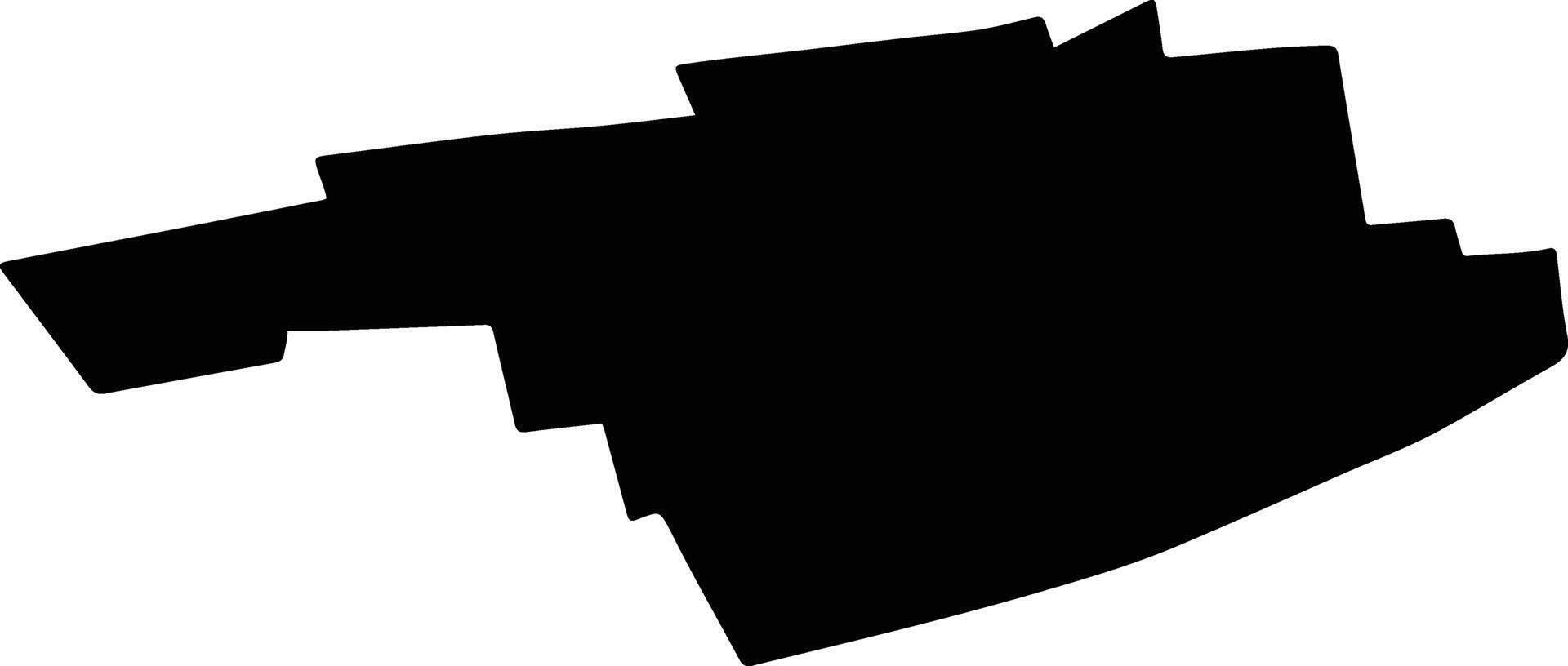CALMATUIU DE SUS Romania silhouette map vector