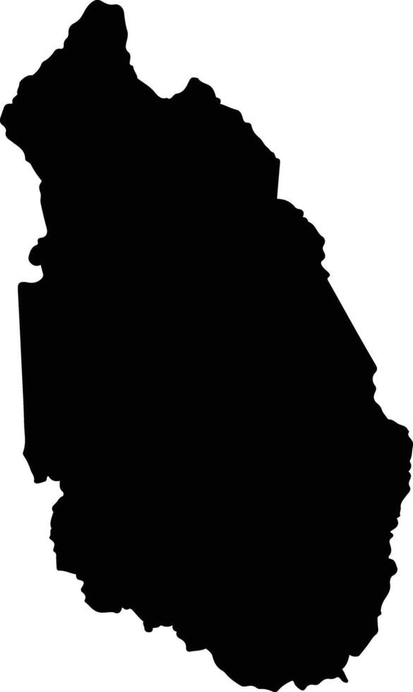 Calobre Panama silhouette map vector