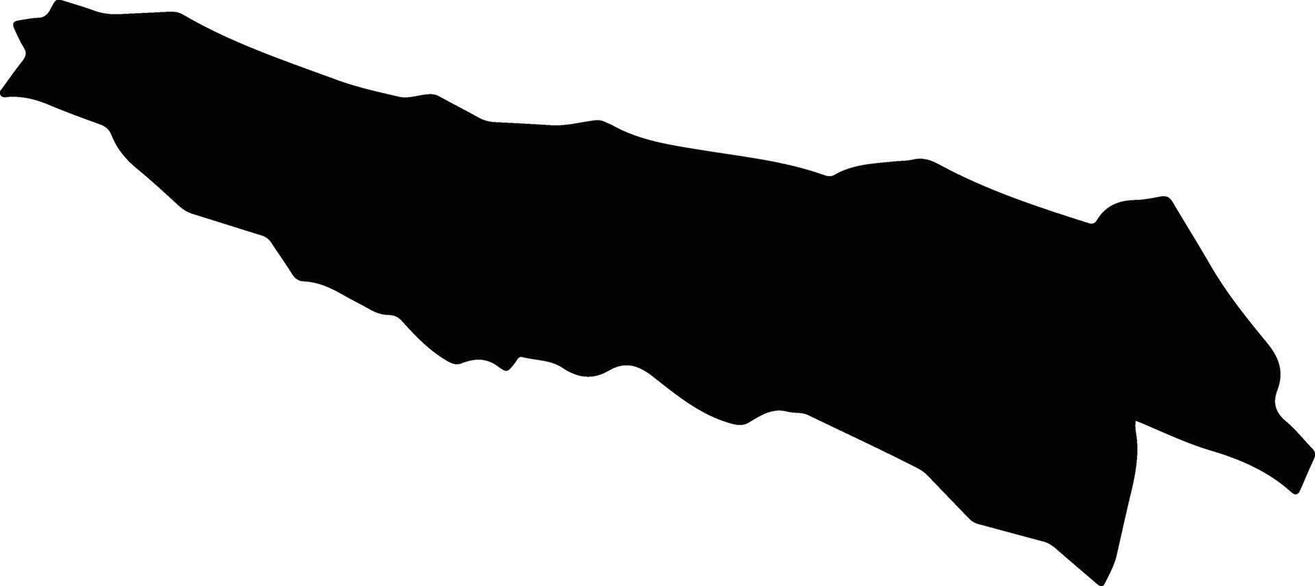 Calpan Mexico silhouette map vector