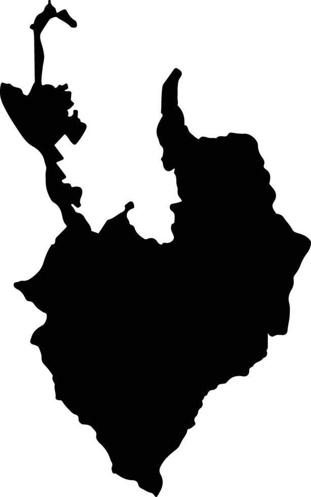 Caloto Colombia silhouette map vector