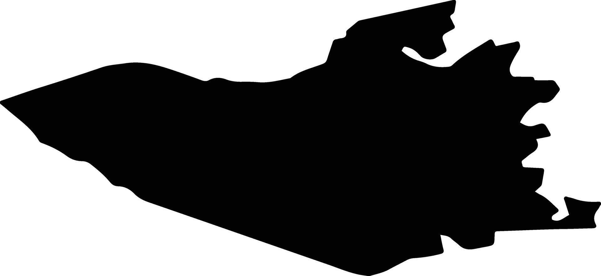 CALUI Romania silhouette map vector