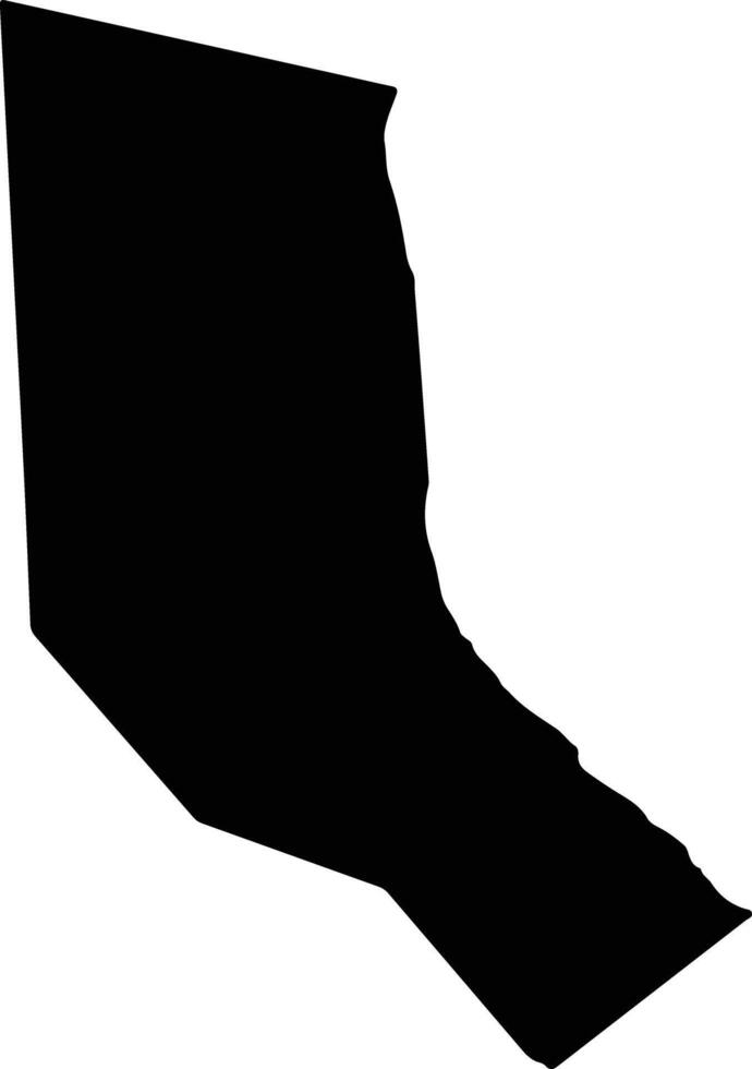 Calvert United States silhouette map vector