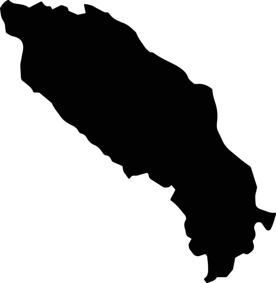 Cam Khe Vietnam silhouette map vector