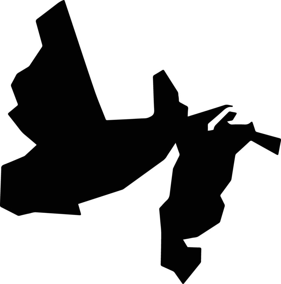 Cam Le Vietnam silhouette map vector