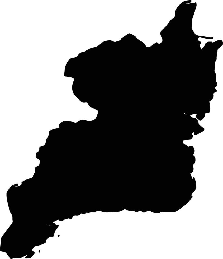Cam Pha Vietnam silhouette map vector