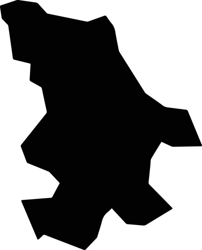 Camacan Brazil silhouette map vector