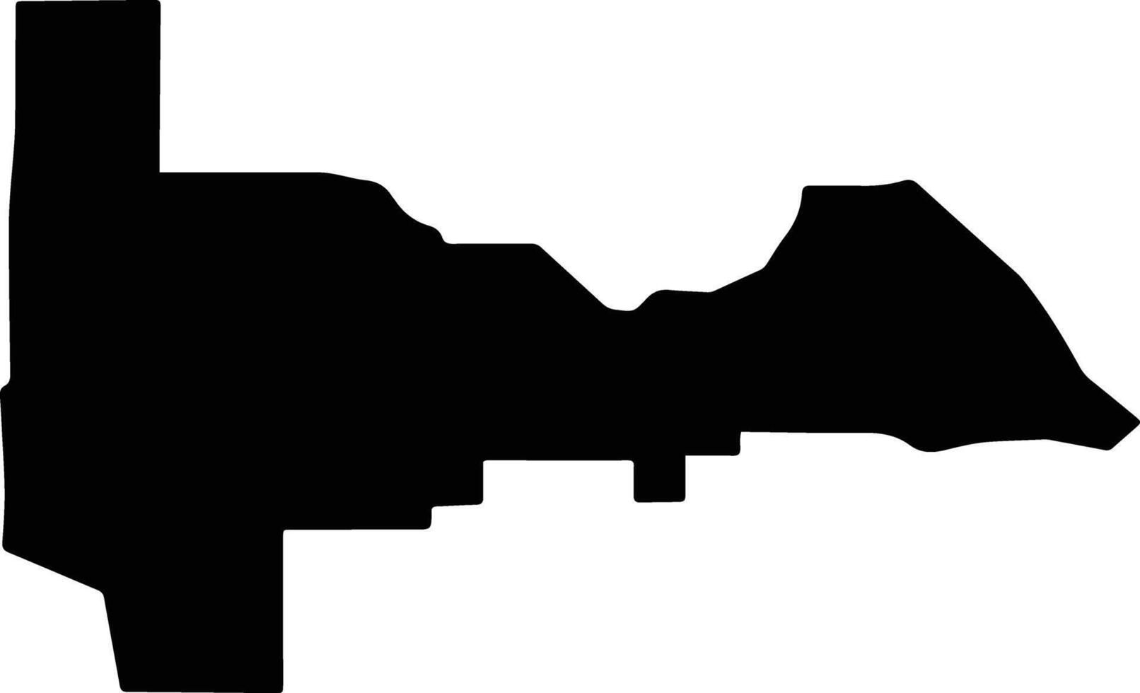 Cambridge Australia silhouette map vector