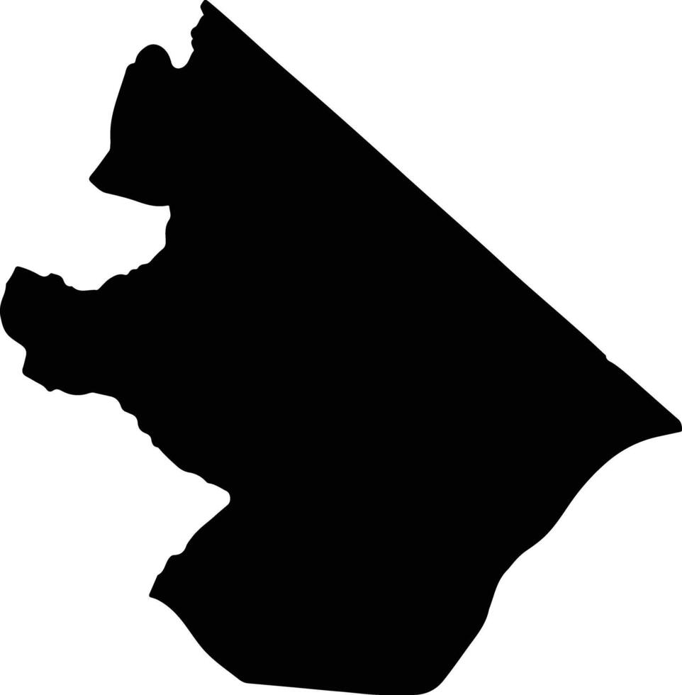 Cambyreta Paraguay silhouette map vector