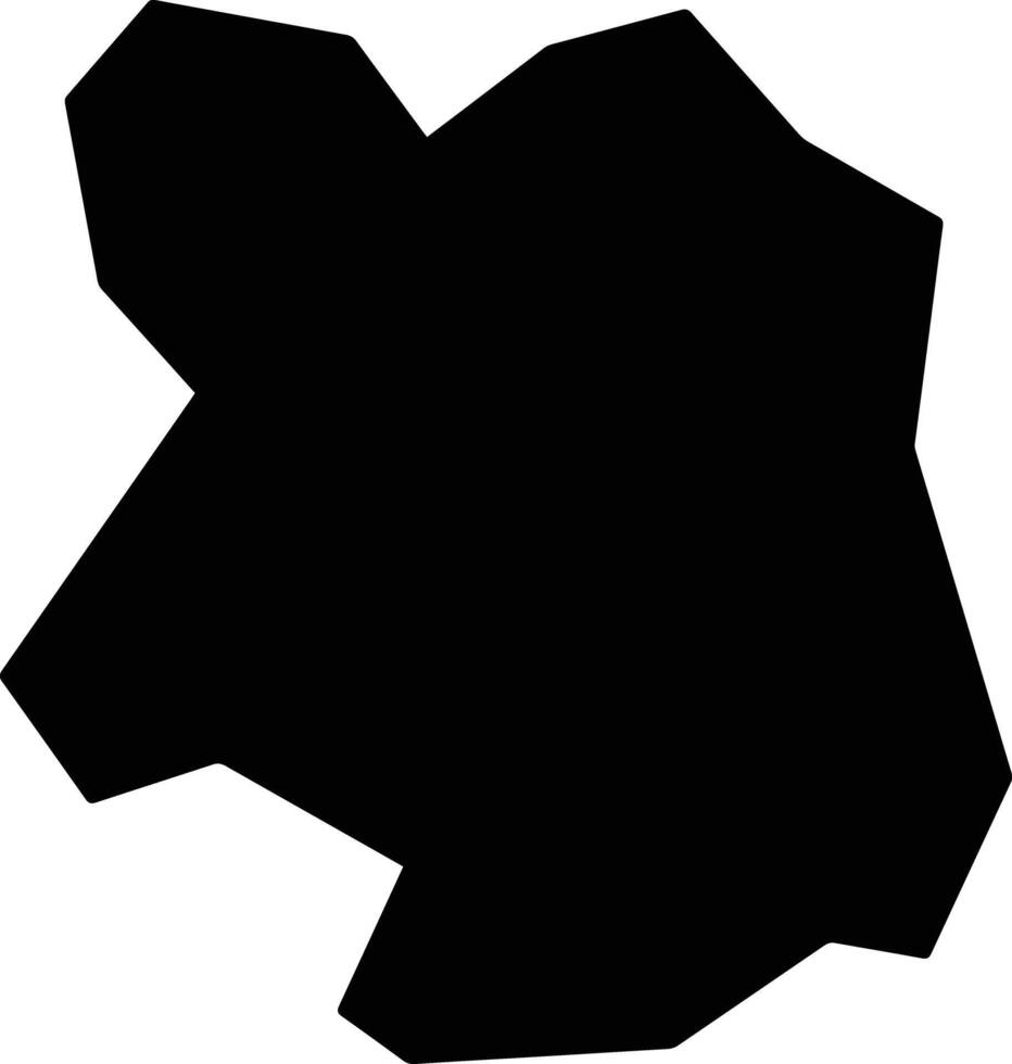 Cameron Highlands Malaysia silhouette map vector