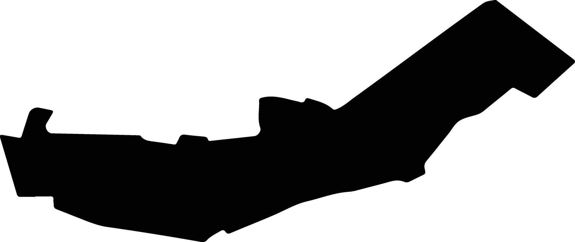 CAMIN Romania silhouette map vector