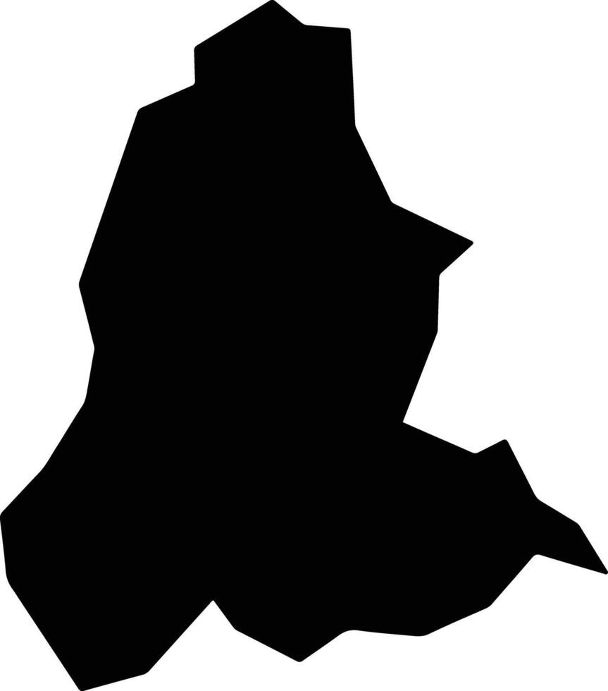 Camocuautla Mexico silhouette map vector