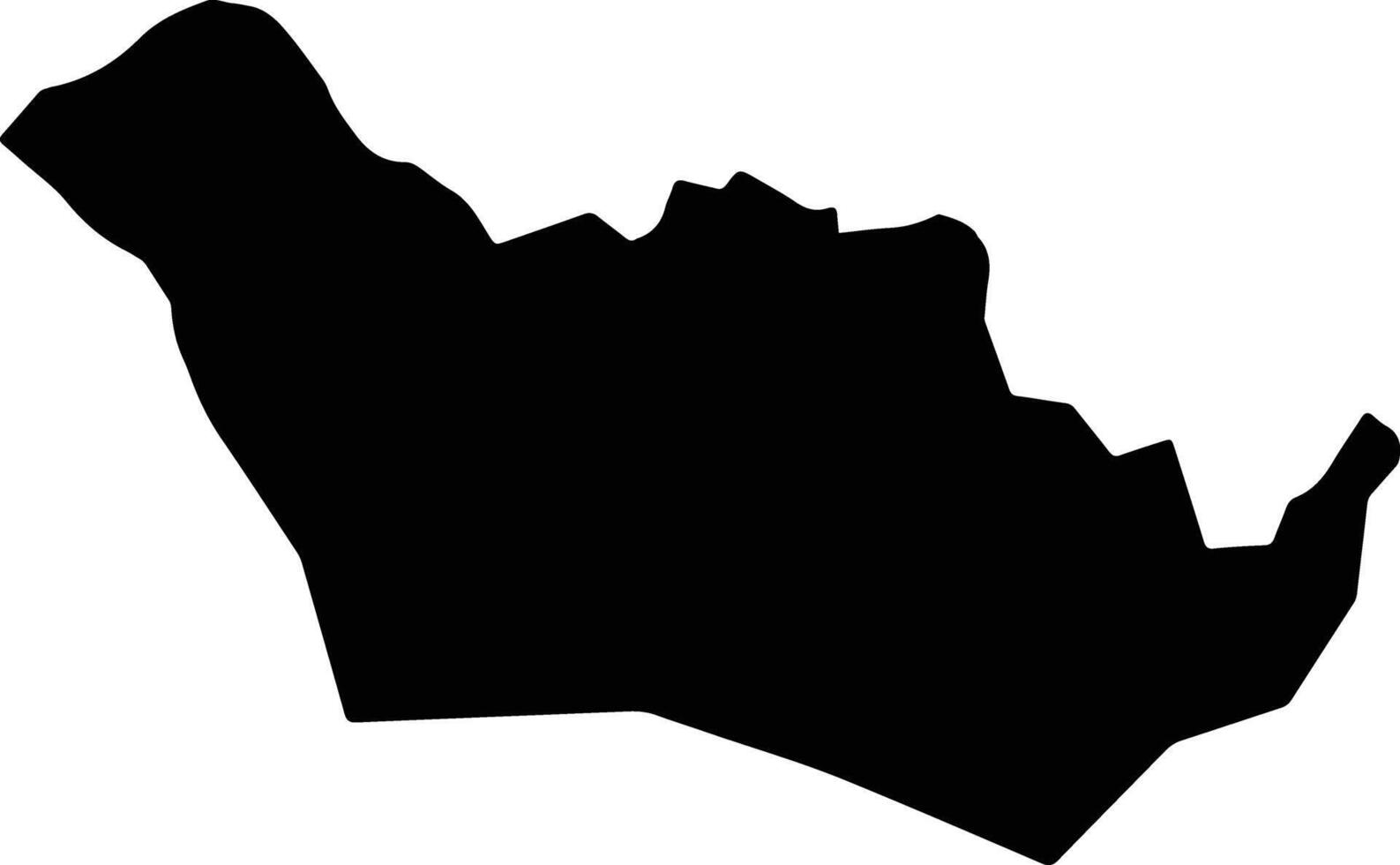 Campo Alegre de Lourdes Brazil silhouette map vector