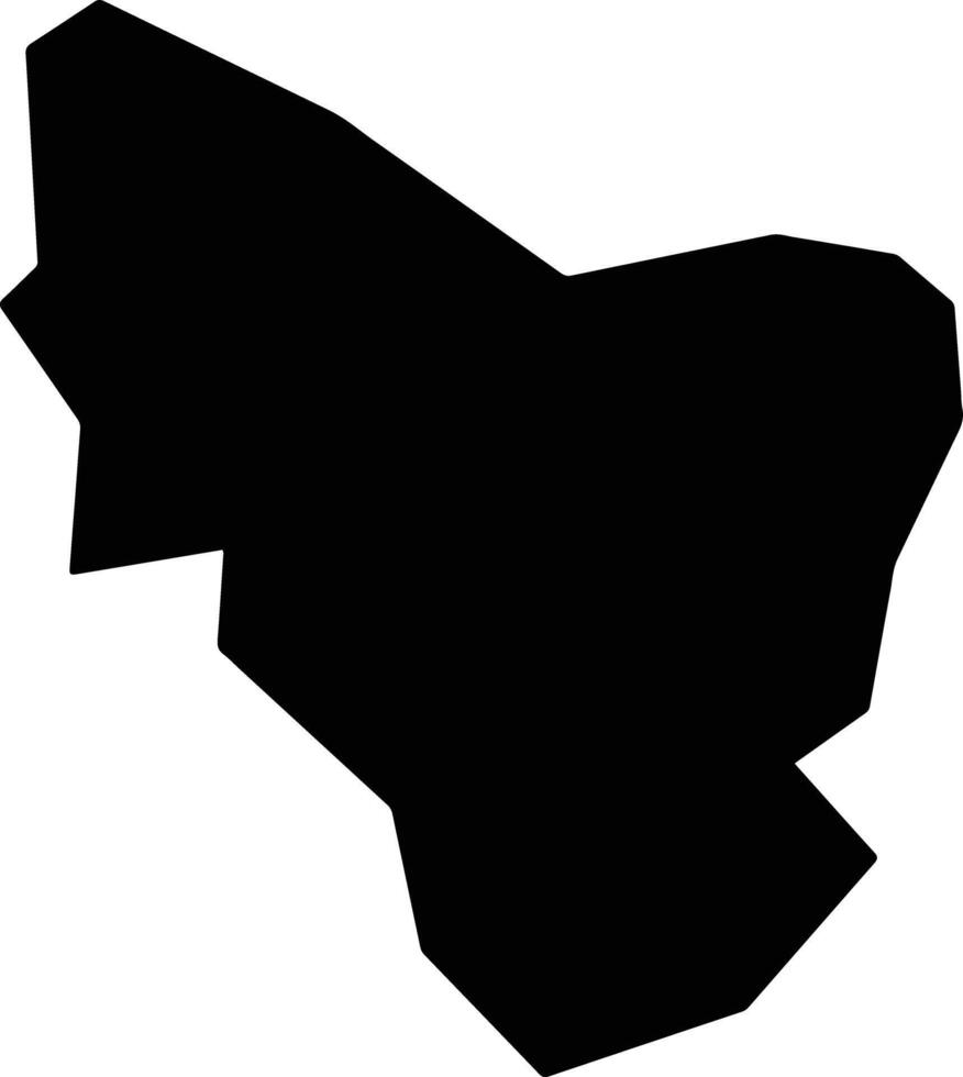 Campinas do Sul Brazil silhouette map vector