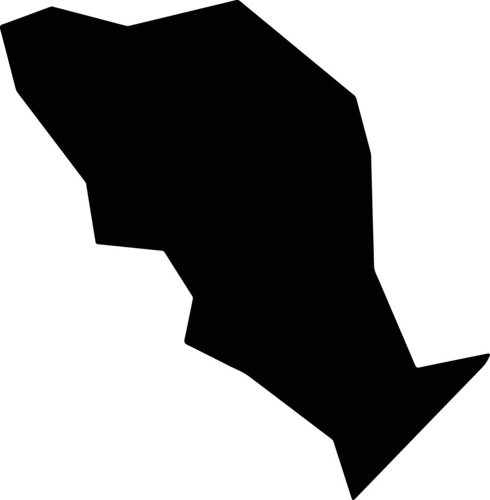 Campo do Brito Brazil silhouette map vector