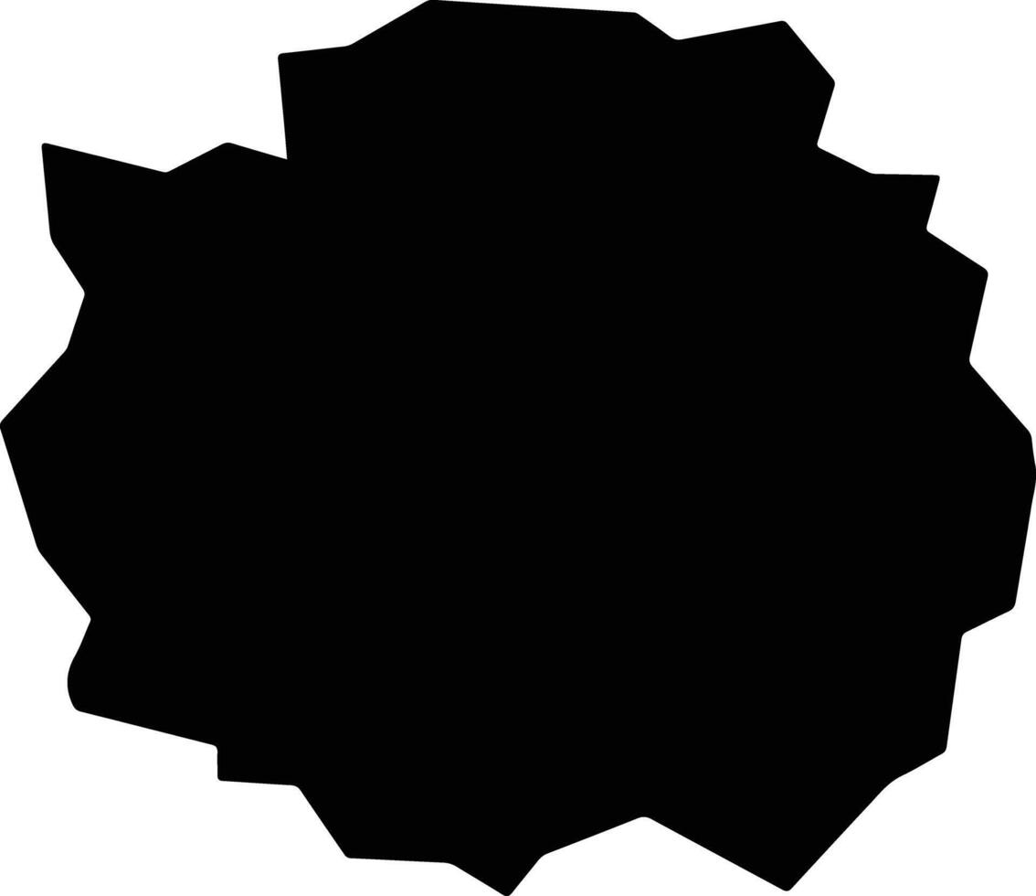 Campo Florido Brazil silhouette map vector