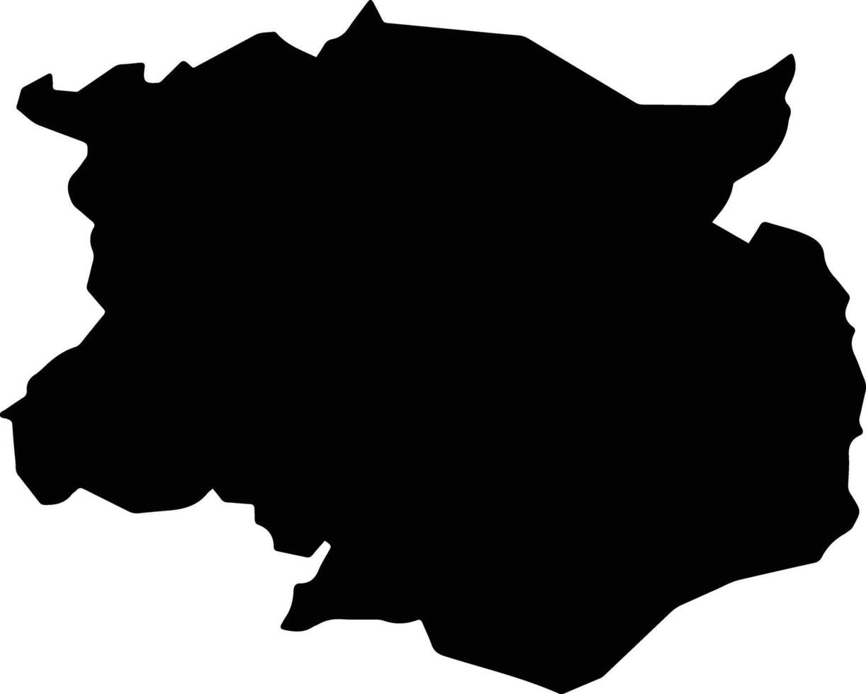 Campo Formoso Brazil silhouette map vector