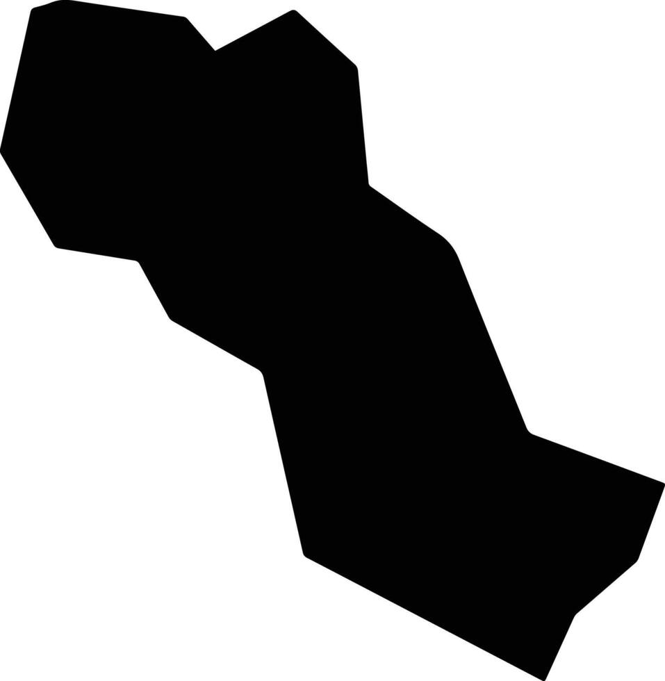Campo Magro Brazil silhouette map vector