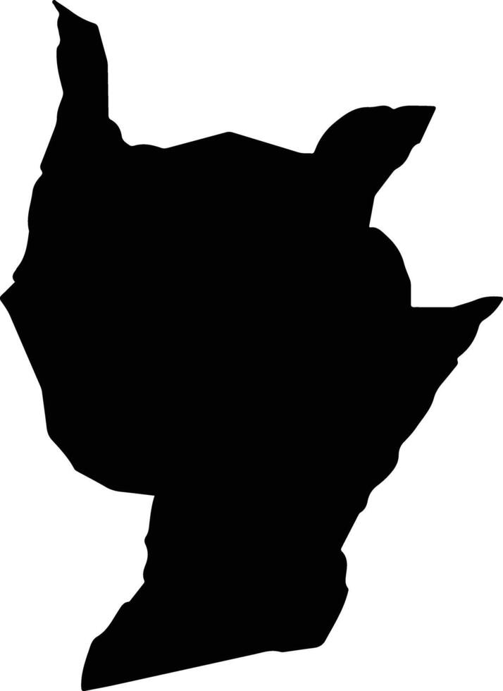 Campo Novo do Parecis Brazil silhouette map vector
