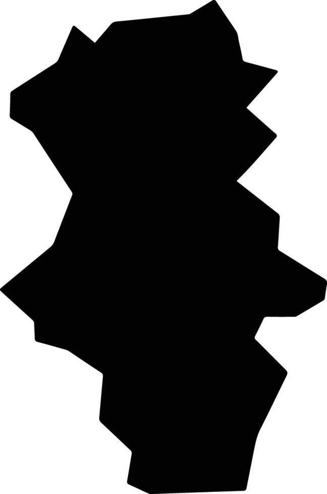 Campos Altos Brazil silhouette map vector