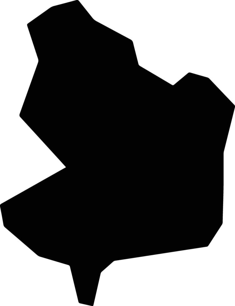 Campos Verdes Brazil silhouette map vector