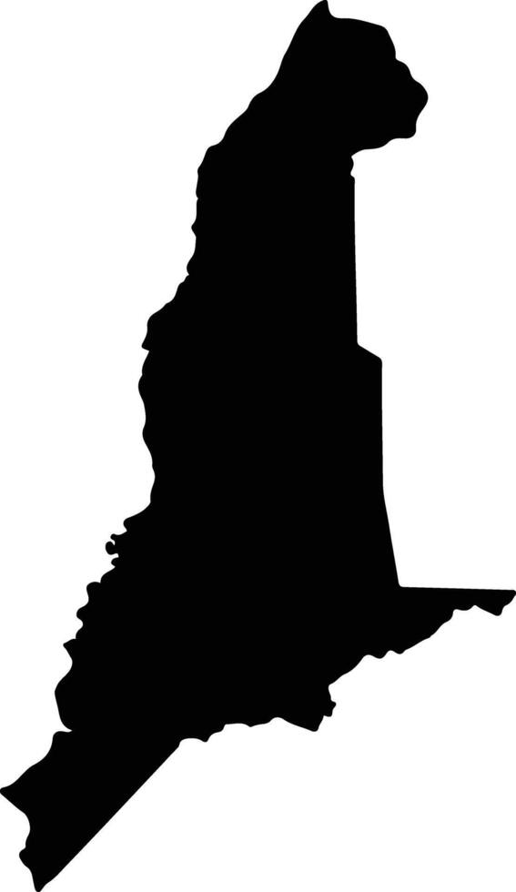Canas Costa Rica silhouette map vector
