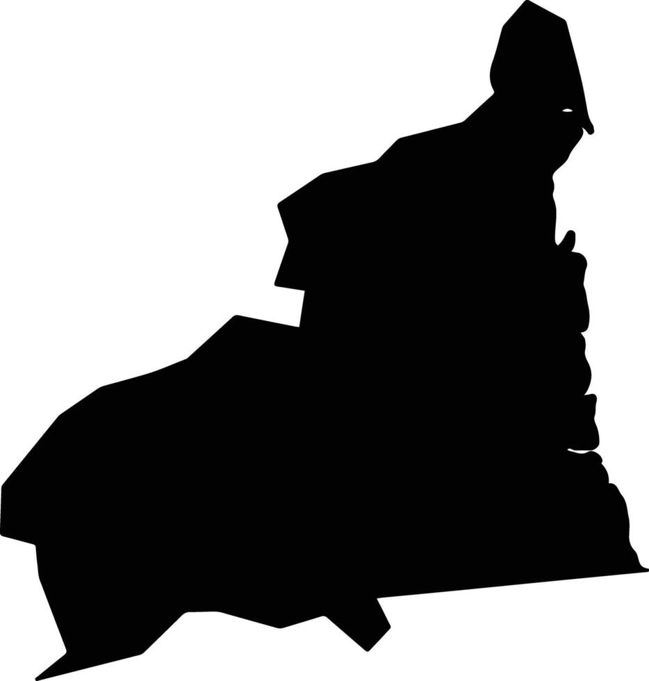 Canavieiras Brazil silhouette map vector
