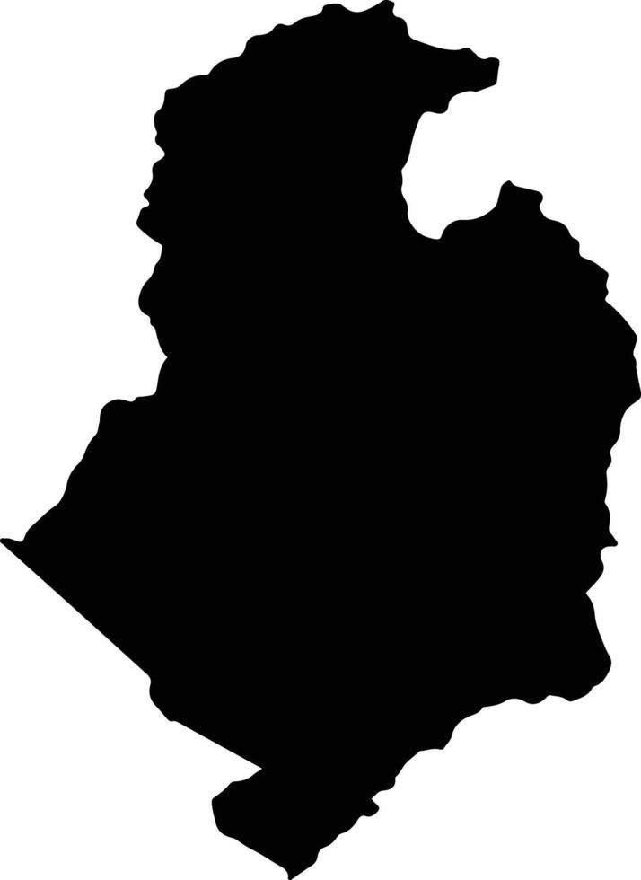 Candarave Peru silhouette map vector