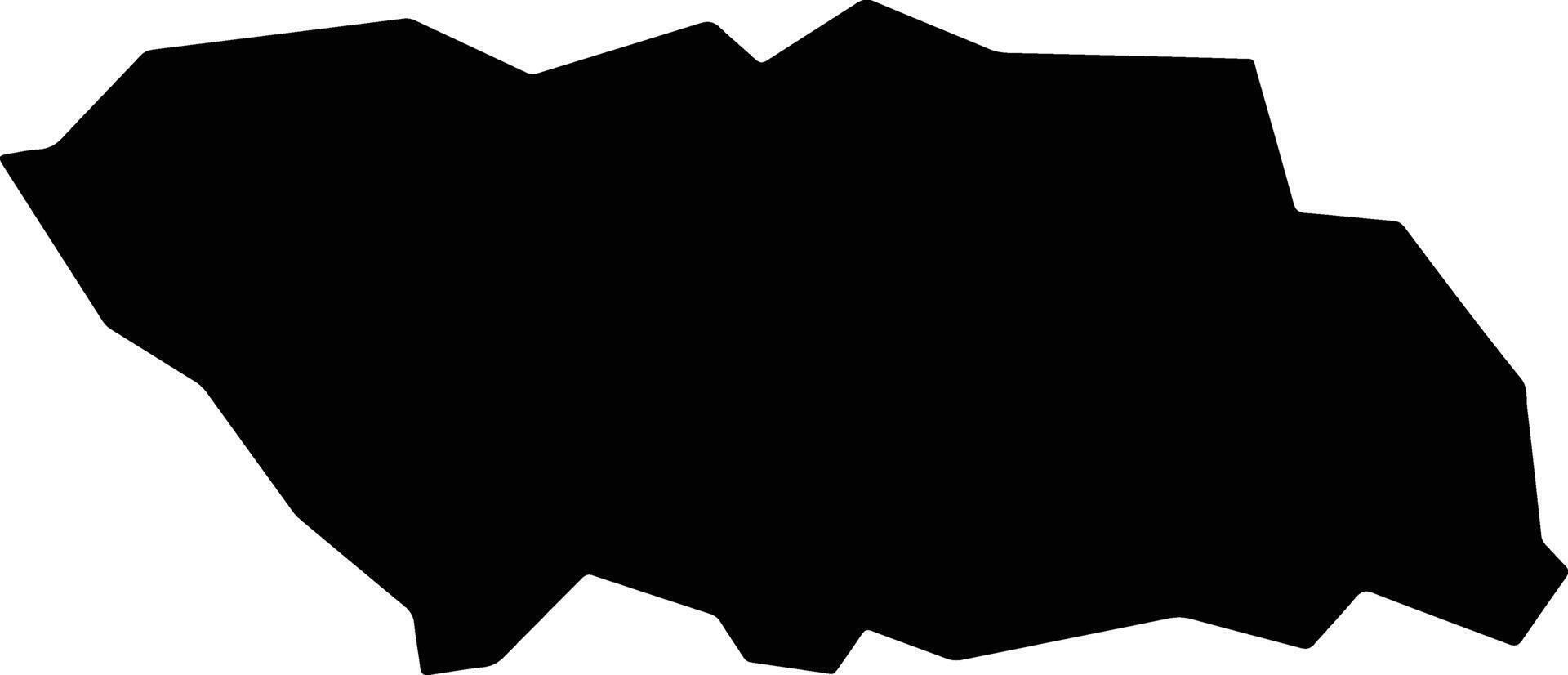 Candeias Brazil silhouette map vector