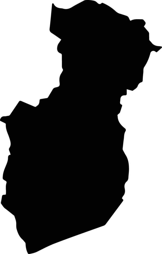 Candelaria Loxicha Mexico silhouette map vector