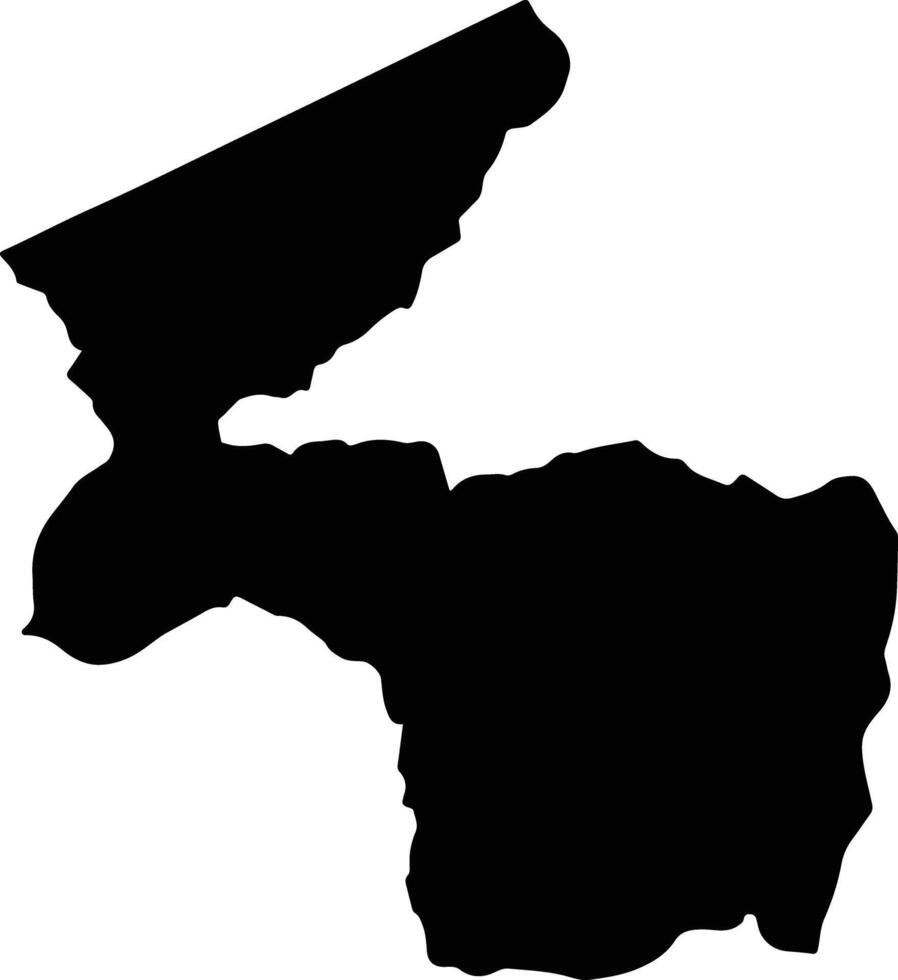 Candelaria Venezuela silhouette map vector