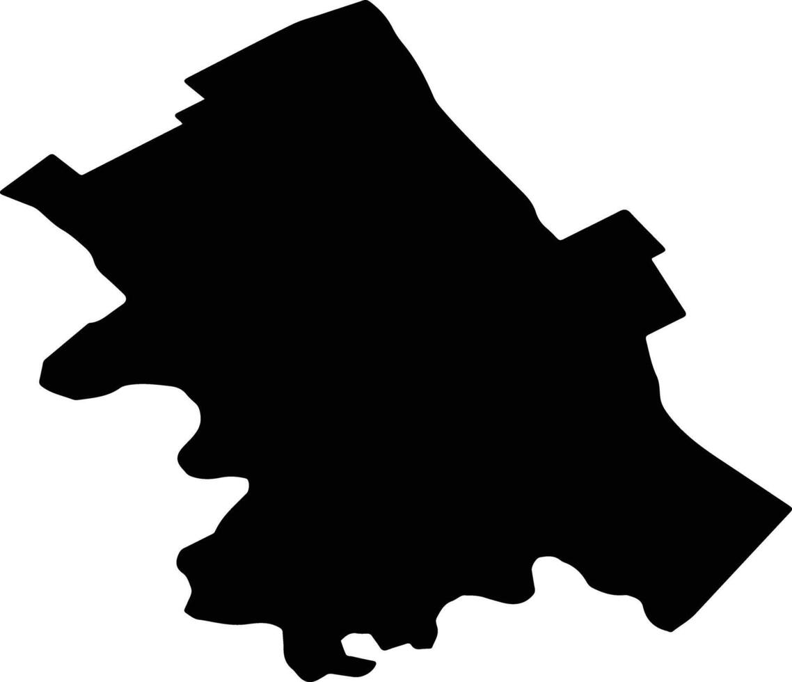CANDESTI Romania silhouette map vector