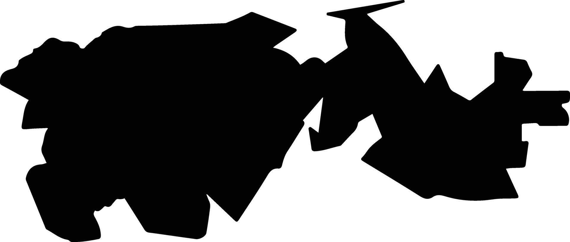 Canelas Mexico silhouette map vector