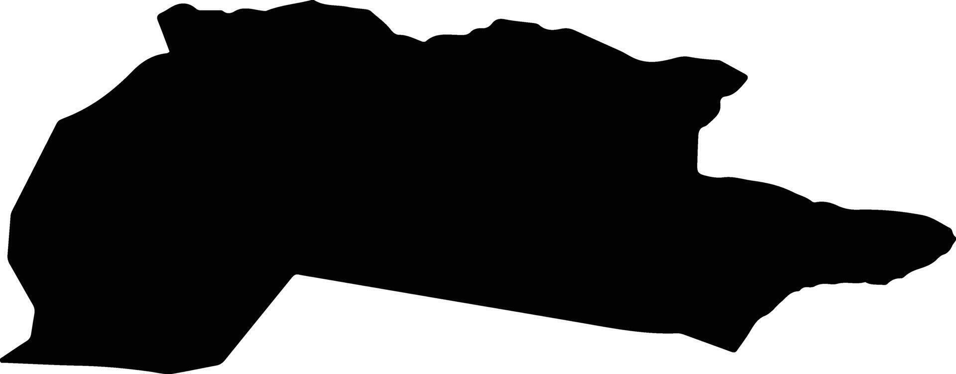 Canillo Andorra silhouette map vector