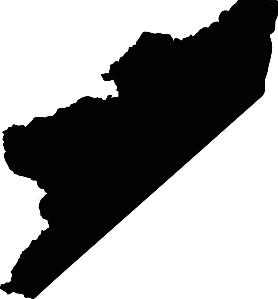 Cantagallo Colombia silhouette map vector