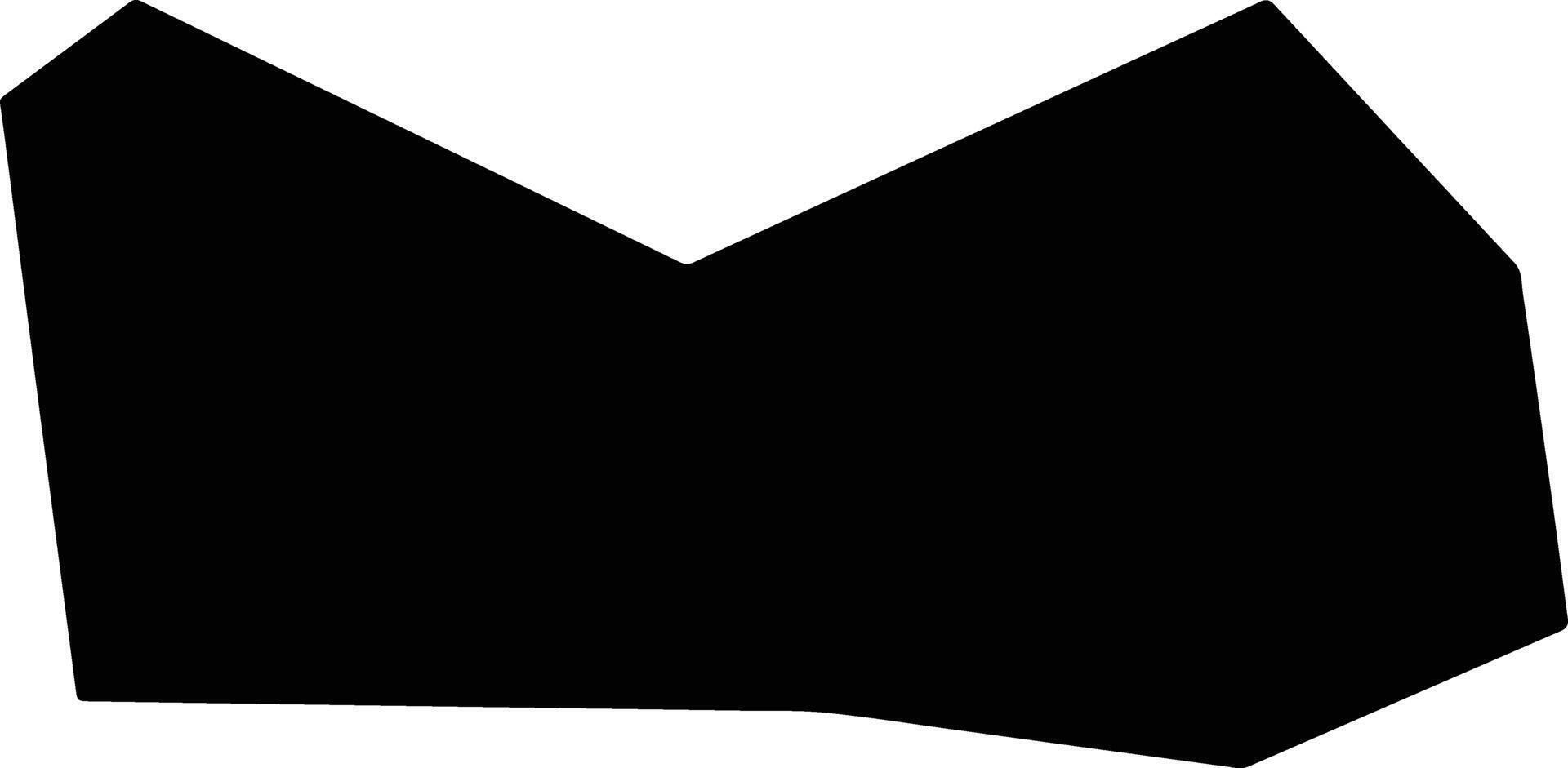 Canudos do Vale Brazil silhouette map vector