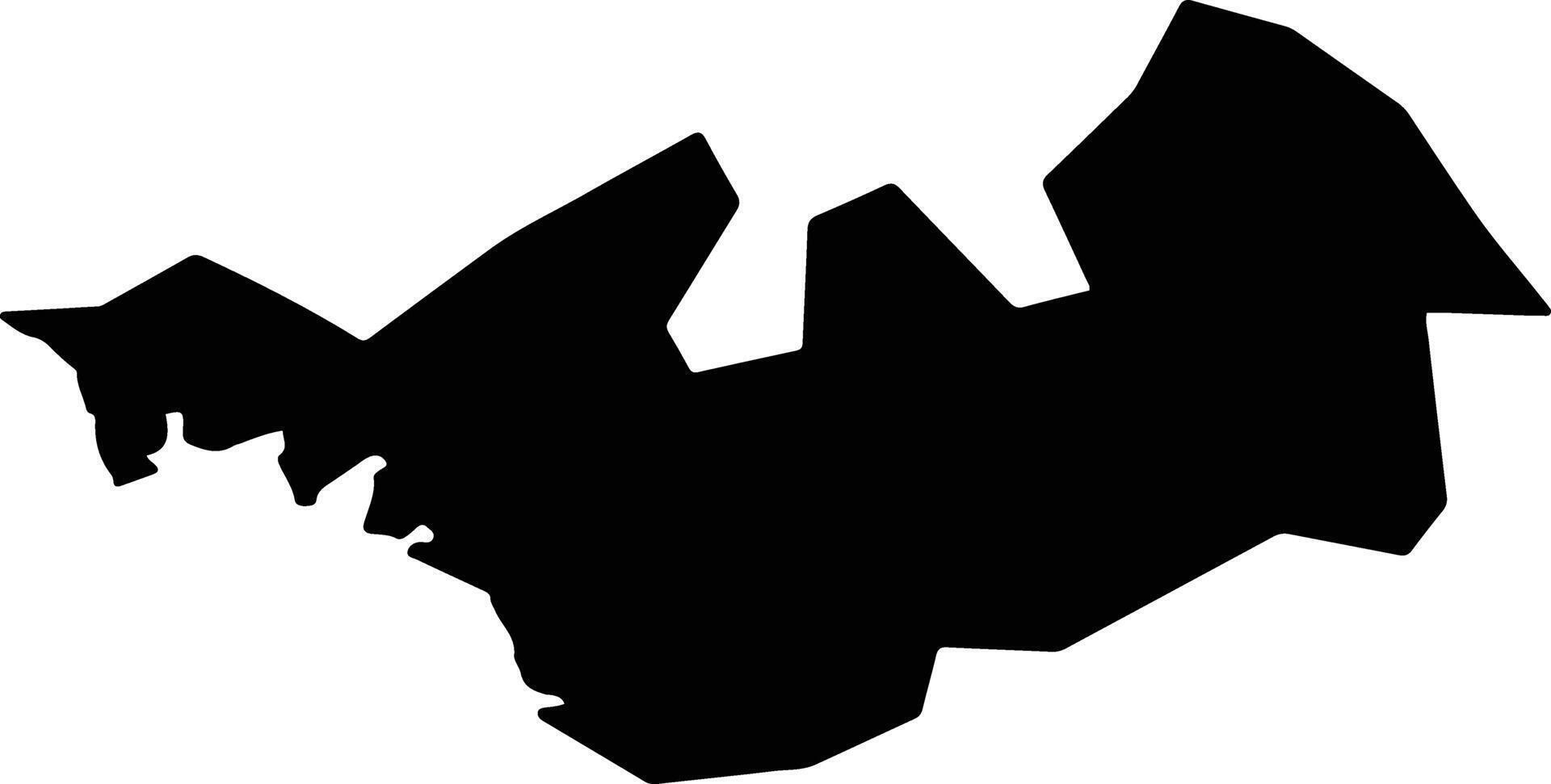 Capanema Brazil silhouette map vector
