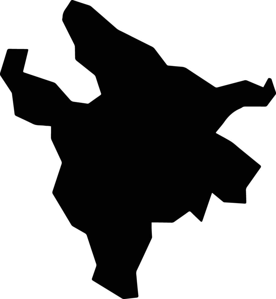 Capelinha Brazil silhouette map vector