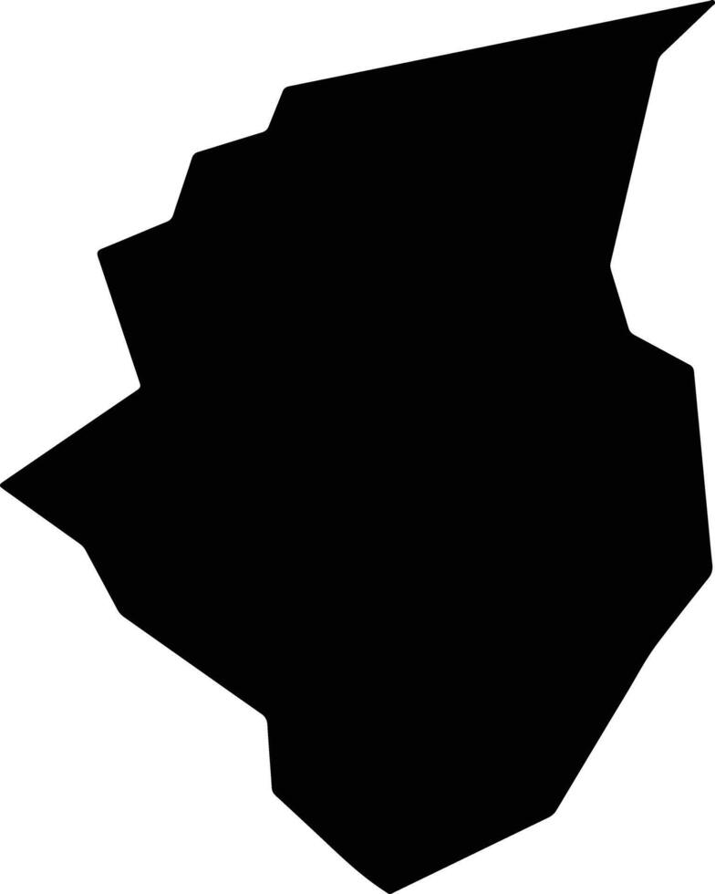Capinzal do Norte Brazil silhouette map vector
