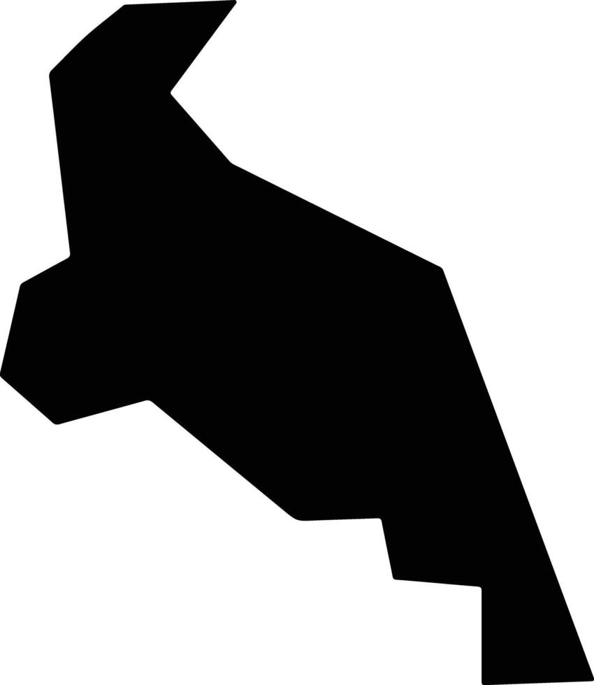 Capistrano Brazil silhouette map vector