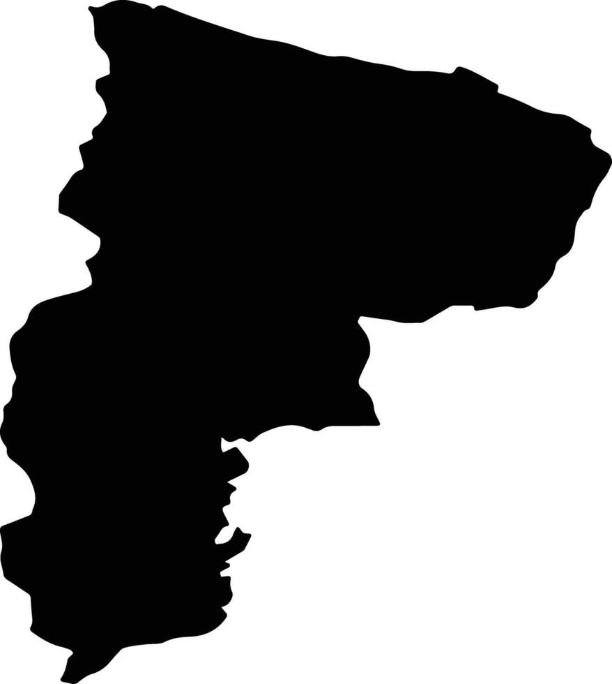CAPRENI Romania silhouette map vector
