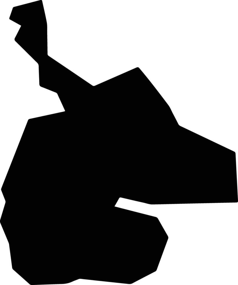Capulhuac Mexico silhouette map vector
