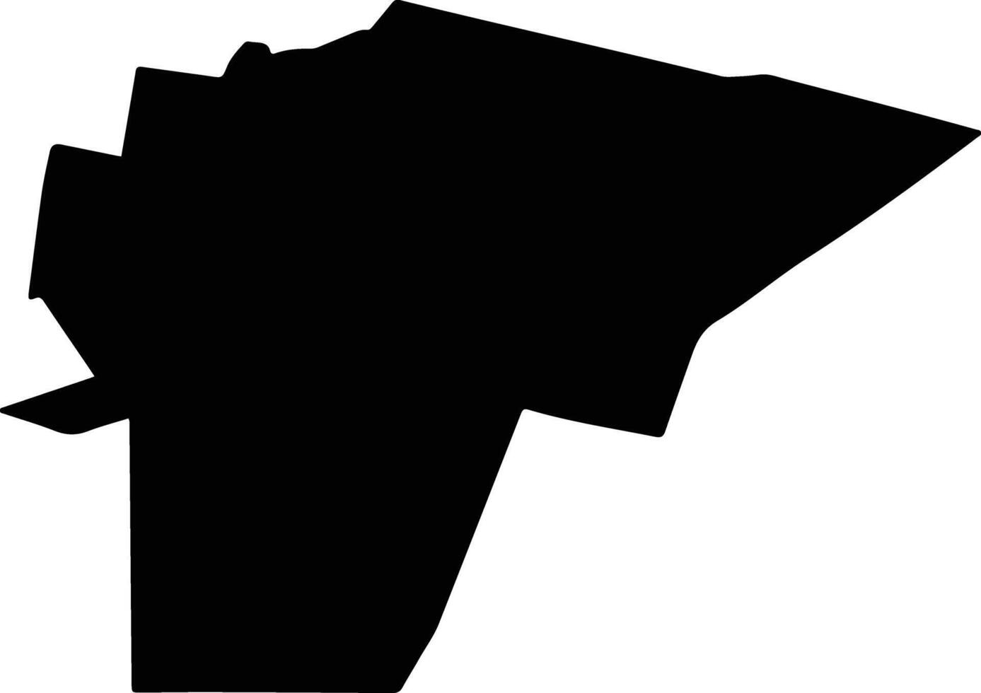 CARAULA Romania silhouette map vector