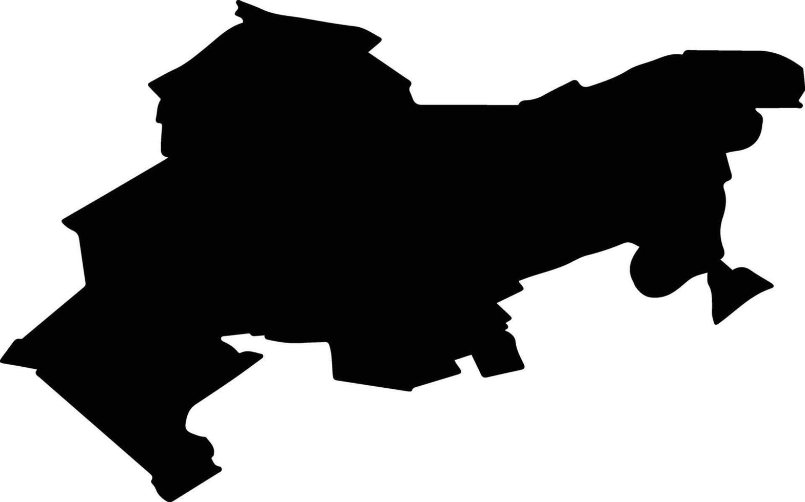 CAREI Romania silhouette map vector