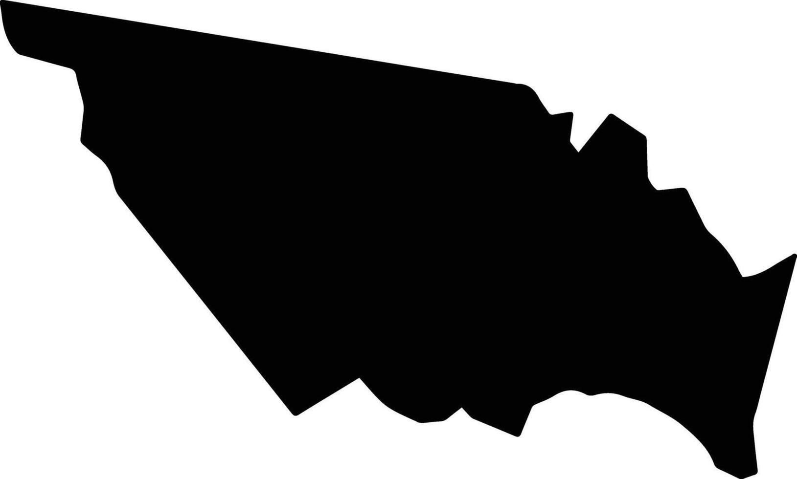 Carierre Saint Lucia silhouette map vector